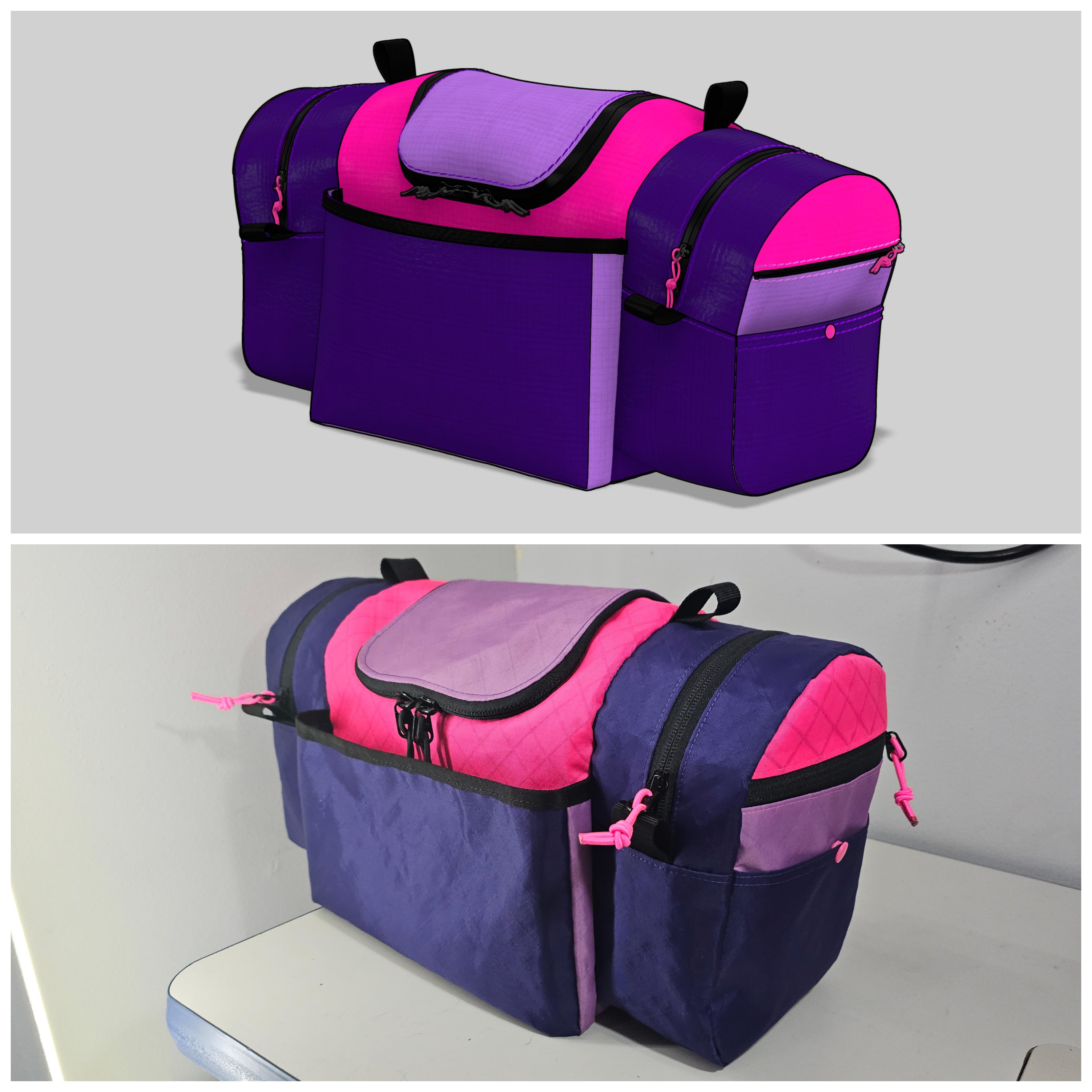 CLO 3D disc golf bag overview