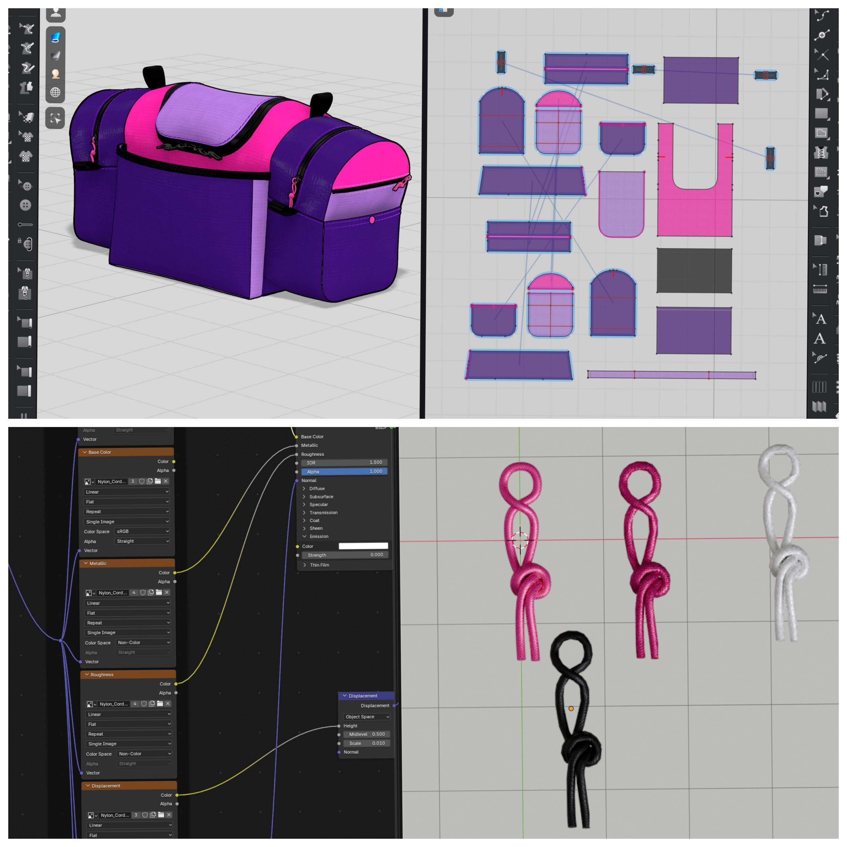 CLO 3D disc golf bag detail 2